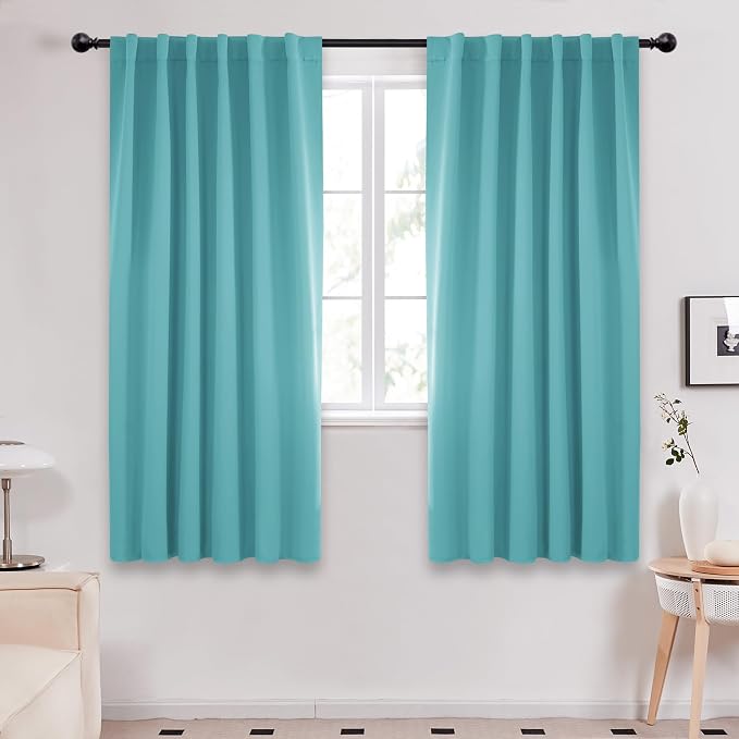 Deconovo Blackout Curtains Back Tab and Rod Pocket Curtains Insulated Thermal by Deconovo