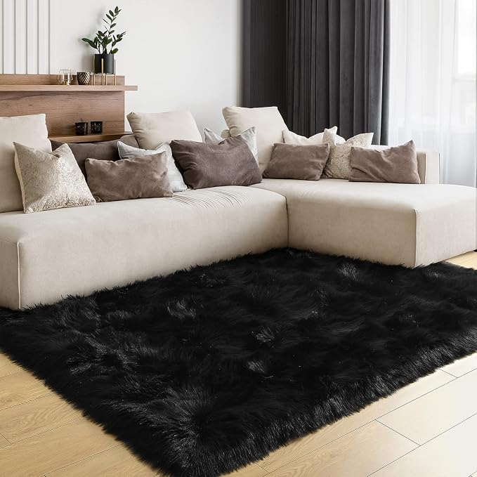 LOCHAS Soft Fluffy Faux Fur Rugs by LOCHAS