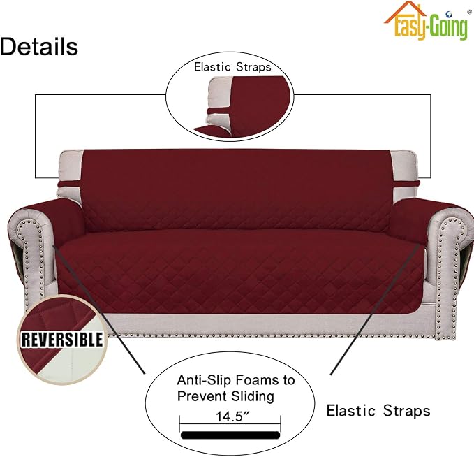Easy-Going Reversible Oversized Couch Cover - Image 3
