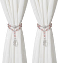 SUQ I OME 1 Pair of Luxury Crystal Beaded Magnetic Curtain Tieback and Holdback by SUQIOME