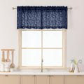 Chyhomenyc Navy Blue Sheer Valances by Chyhomenyc