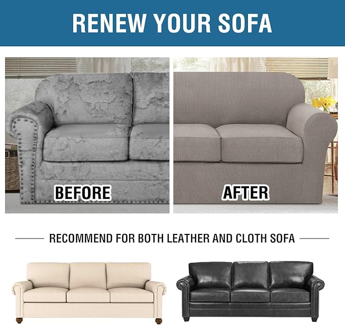H.VERSAILTEX 4 Piece Stretch Sofa Covers - Image 7