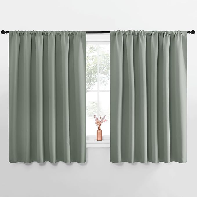NICETOWN Blackout Curtains for Bedroom, 1 Pair, 70 by 63-inch, Window Treatment by NICETOWN