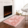 Latepis Pink 2x3 Faux Fur Rug for Bedroom Decor for Teen Girls Throw Fuzzy by Latepis