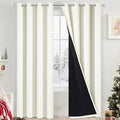 Yakamok 100% Cream Blackout Curtains by Yakamok