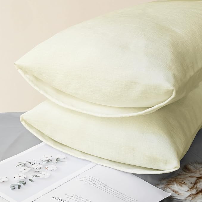 CaliTime Throw Pillow Covers Decorative 20 X 26 Inches Pack of 2 Cozy Chenille - Image 4