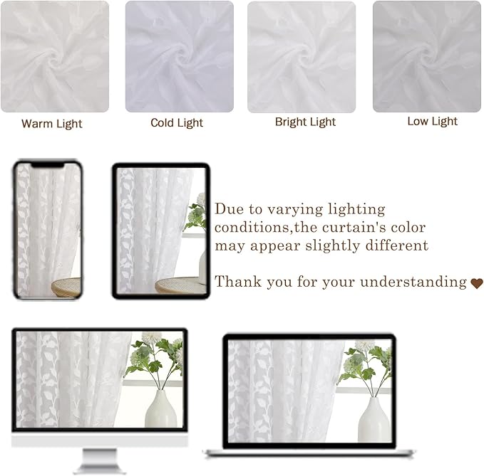 Chyhomenyc White Sheer Valances - Image 5