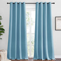 NICETOWN Teal Blue Blackout Curtains 96 inches Length by NICETOWN