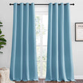 NICETOWN Teal Blue Blackout Curtains 90 inches Length by NICETOWN