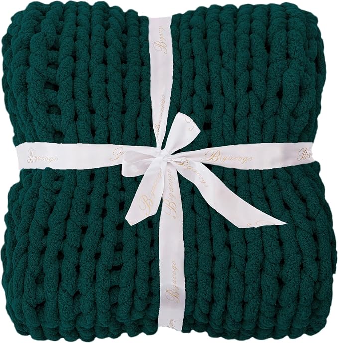 Bigacogo Chunky Knit Throw Blanket - Image 7