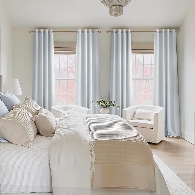 NICETOWN Greyish White Ring Top Panels - Image 2