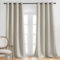 NICETOWN Bedroom Blackout Long Natural Curtains 120 Length by NICETOWN