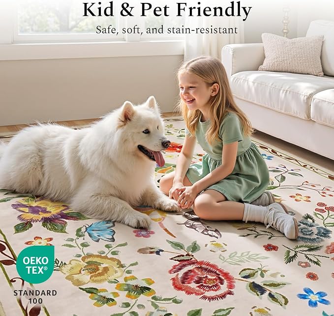 Rugflix 2x6 Runner Rug for Hallway, Washable Kitchen Runner Non Slip, Soft Low - Image 6
