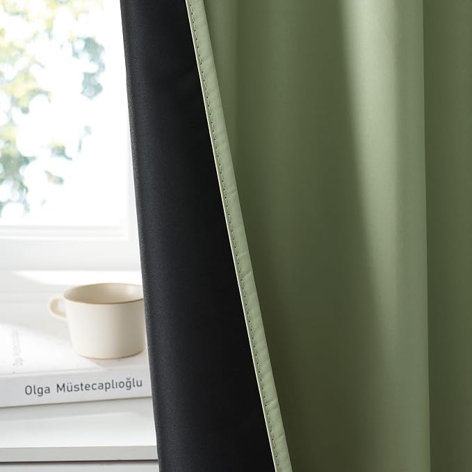 RYB HOME 100% Blackout Short Curtains - Image 4