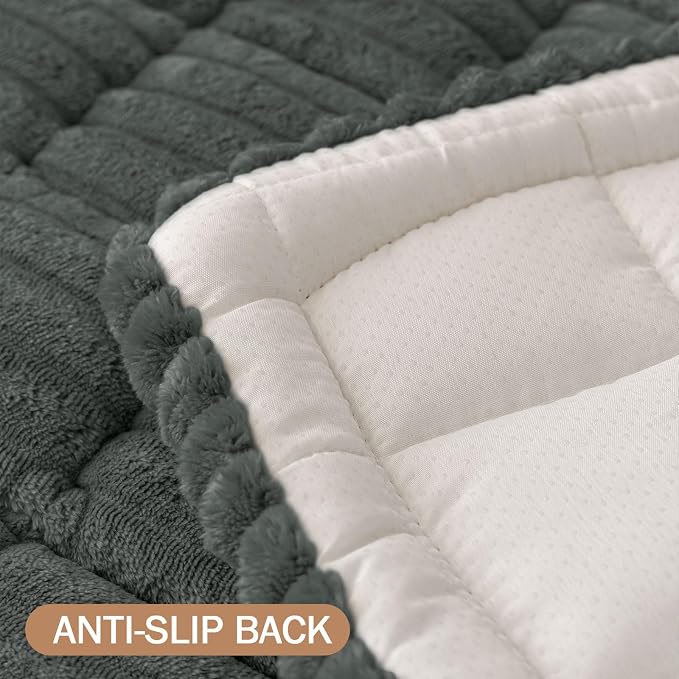 Smiry Couch Cover for Dogs Washable, Non Slip Fuzzy Pet Couch Covers for 3 - Image 9