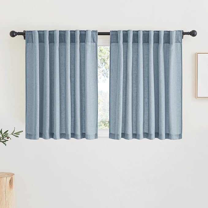 RYB HOME Linen Texture Curtains by RYBHOME