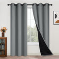 Yakamok Dove Grey 100% Blackout Curtains, Thermal Insulated Total Blackout by Yakamok