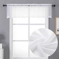 Chyhomenyc Sheer White Valances by Chyhomenyc