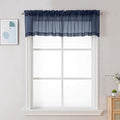 Chyhomenyc Sheer Valances for Windows 2 Pack, Small Window Curtains for Living by Chyhomenyc