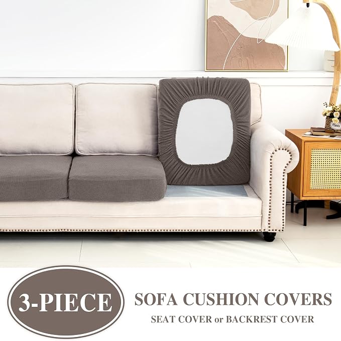 Couch Cushion Covers Seat Cushion Cover Stretch Couch Cover Separate Sectional - Image 3