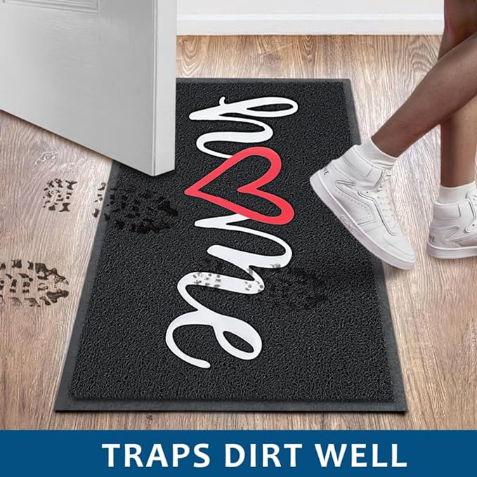 EARTHALL Door Mat Outside Inside Home Doormat, Durable Floor Mat Non Slip Mat - Image 4