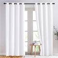 NICETOWN Pure White Curtains 2 Panels 84 inches Long by NICETOWN