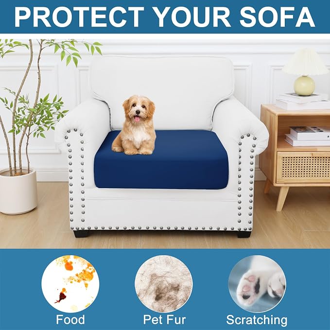 Smiry Printed Couch Cushion Covers, Stretch Soft Couch Covers - Image 7