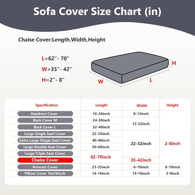 Couch Cushion Covers for Sofa Couch Covers Wear-Resistant Universal Sofa Cover - Image 4