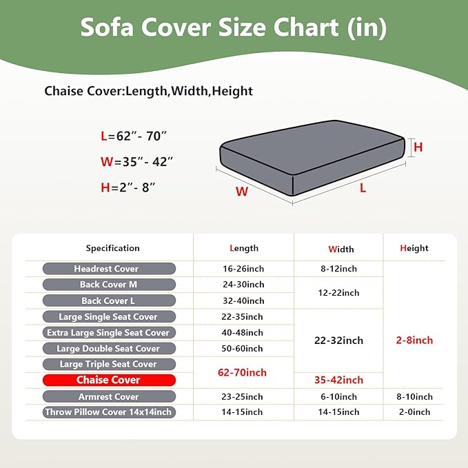 Couch Cushion Covers for Sofa Couch Covers Wear-Resistant Universal Sofa Cover - Image 3