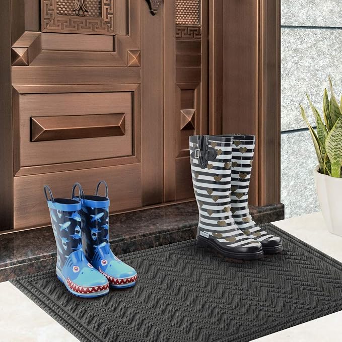 Mibao Front Door Mat, Dirt Trapper Welcome Mat - Image 3