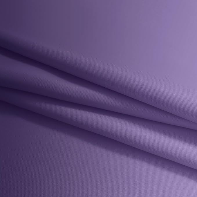 Yakamok Greyish White and Lavender Purple Ombre Curtains, Light Blocking - Image 8
