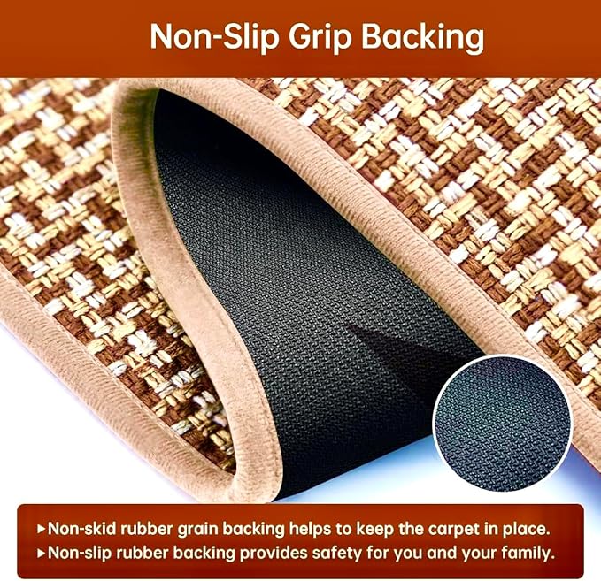 eqivei Kitchen Rugs and Mats Non Skid Washable Set of 2 PCS, Absorbent Runner - Image 5