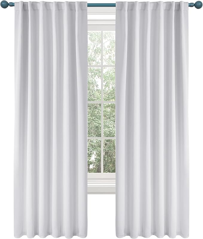 Deconovo Blackout Curtains Back Tab and Rod Pocket Thermal Insulated Curtain by Deconovo