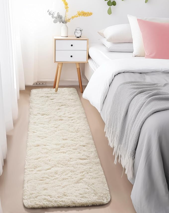 Ophanie Runner Rug for Hallway, 2x6 Upgrade Non-Slip Fluffy Soft Bedside Rugs - Image 3