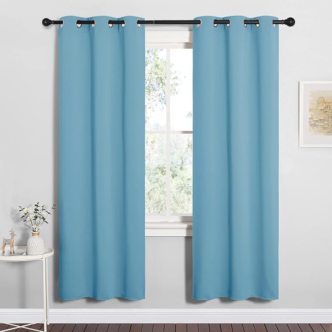 NICETOWN Thermal Insulated Curtains Blackout Draperies, Window Treatment Solid - Image 2