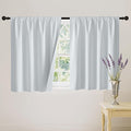 RYB HOME White 100% Blackout Curtains, Short Thermal Insulated Heat & UV by RYBHOME