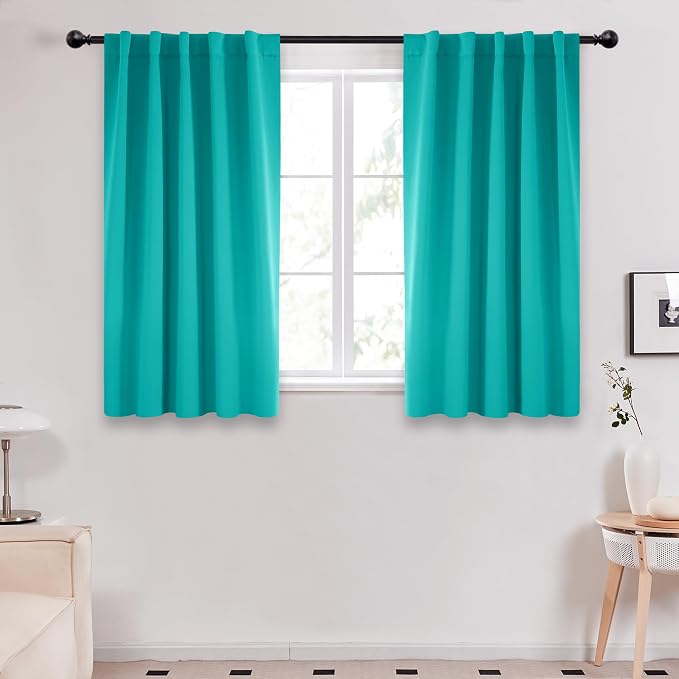 Deconovo Blackout Curtains, Thermal Insulated, W42 x L54 2 Panels, Back Tab by Deconovo