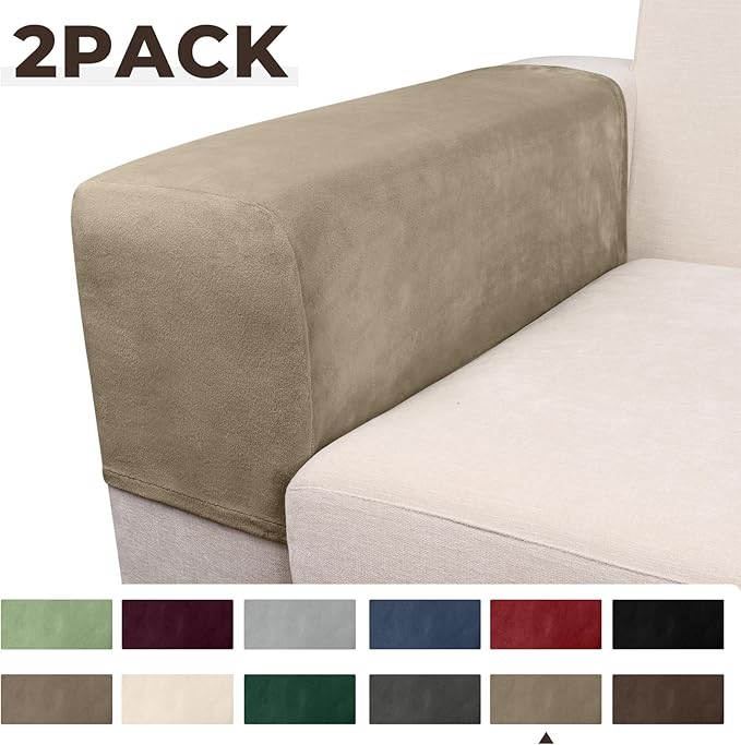 Couch Arm Covers 2 Pcs Sofa Armrest Covers Stretch Couch, Armrest Cover - Image 5