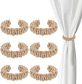 Ptwola 6 Pack Braided Curtain Tiebacks Boho Elegant Rustic Curtain Holdbacks by Unknown