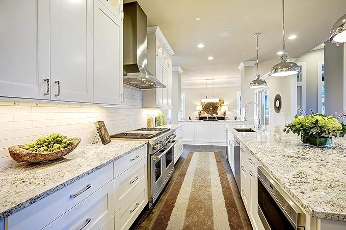 32 Ft Extra Long Beige Kitchen Hallway Runner Rug, Non-Slip Washable 26" X 32' - Image 2