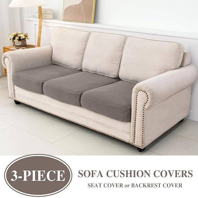 Couch Cushion Covers Seat Cushion Cover Stretch Couch Cover Separate Sectional - Image 2