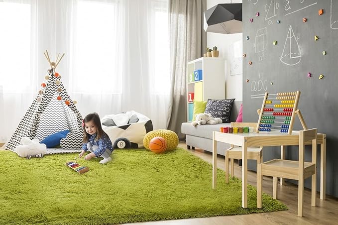 TWINNIS Super Soft Shaggy Rugs Fluffy Carpets, 4x5.9 Feet, Indoor Modern Plush - Image 4