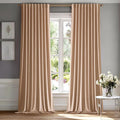 MIULEE Blush Beige Velvet Curtains 90 inches by MIULEE
