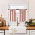 RYB HOME 100% Blackout Basement Curtains 30 inches Long, Heat & UV Blocking by RYBHOME