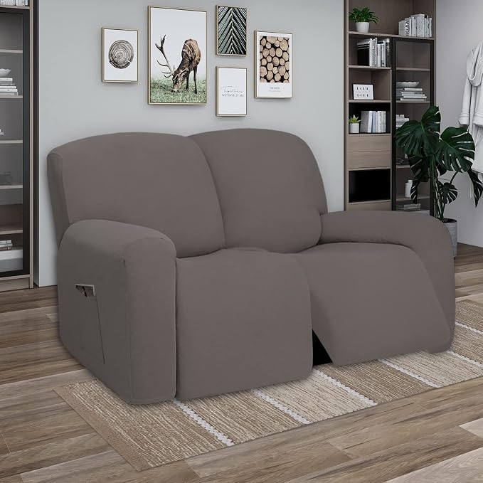 PureFit Super Stretch Loveseat Recliner Sofa Couch Cover - Image 2