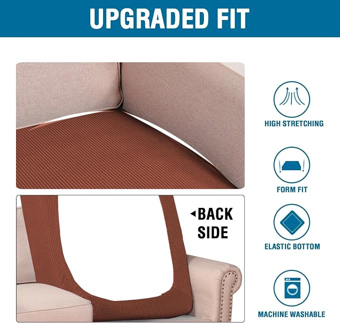 H.VERSAILTEX Super Stretch Individual Chaise Cover Sectional Couch Covers - Image 6
