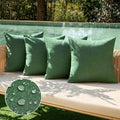 MIULEE Pack of 4 Decorative Throw Pillow Covers Linen Waterproof Pillow Covers by MIULEE