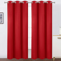 LEMOMO Blackout Curtains 38 x 84 inch/Bright Red Curtains Set of 2 by Lemomo