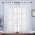 NICETOWN Living Room Sheer Curtains Extra Long 108" L, Eyelet Top Voile by NICETOWN