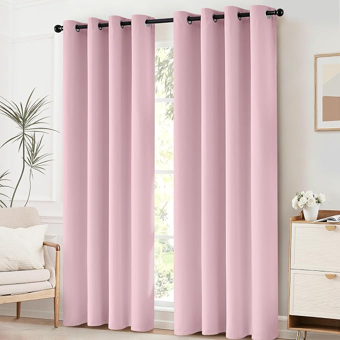 Yakamok Blackout Curtains Room Darkening Thermal Insulated - Image 2